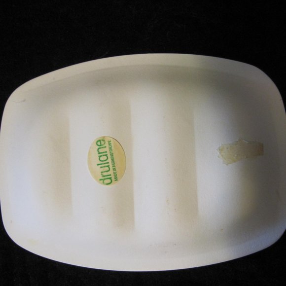 Drulane Green & White Soap Dish - Picture 2 of 2